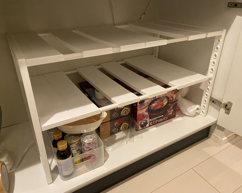 シンク下伸縮ラック