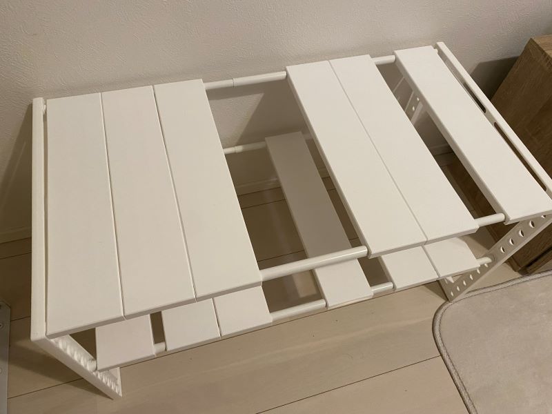 シンク下伸縮ラック_隙間