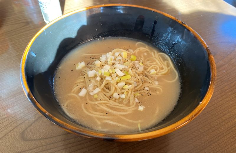 実際に作ったラーメン