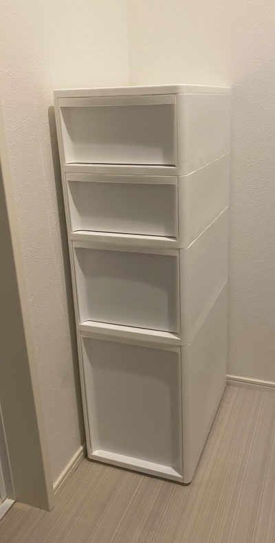 ニトリのミドルストッカー４段の画像